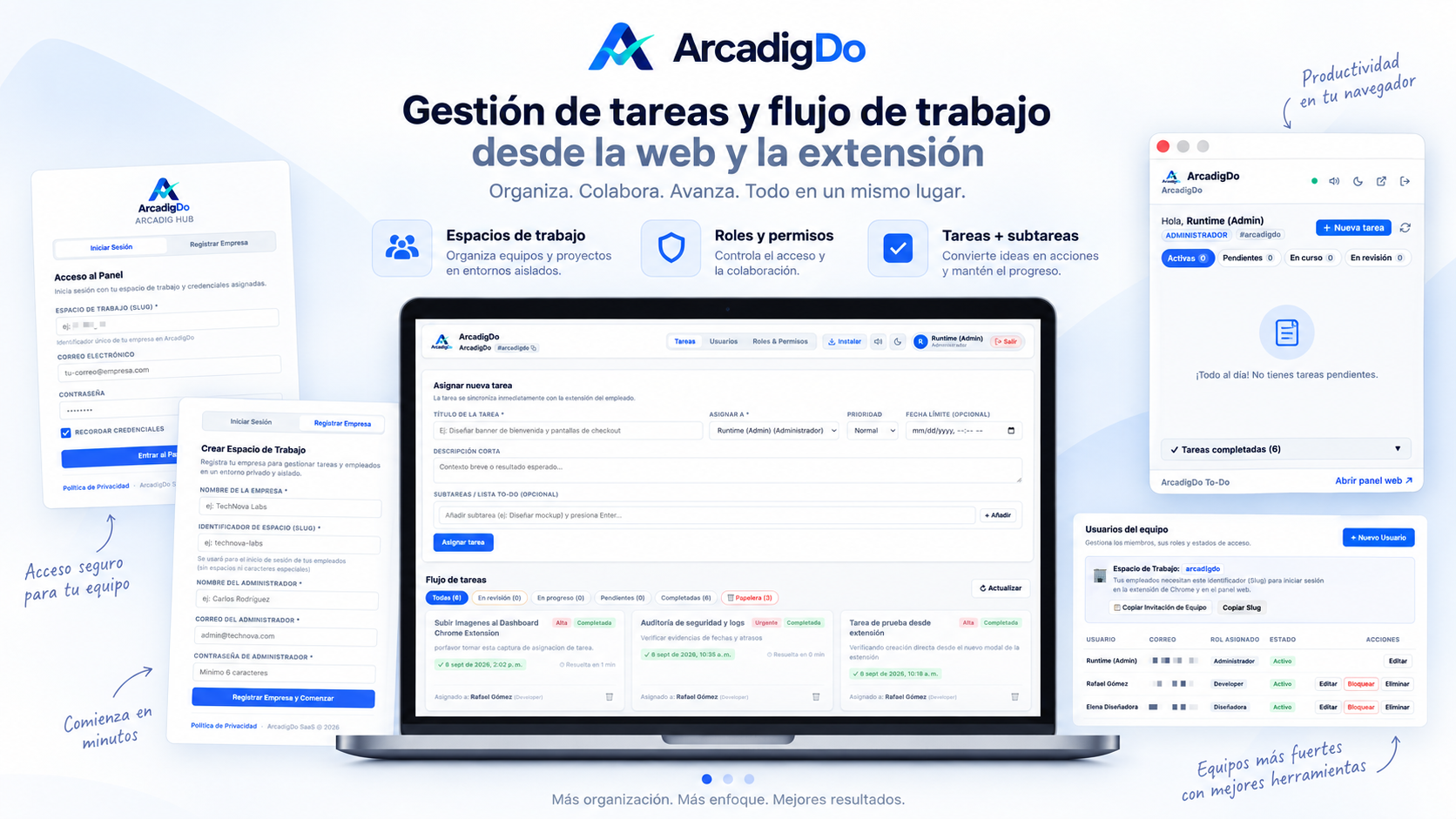 ArcadigDo — SaaS de Gestión de Tareas y Flujos de Trabajo